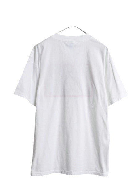 00s ネコ ドッグ フォト イラスト プリント Tシャツ メンズ レディース L オールド アニマル ヘビーウェイト 動物 SPCA 企業物 トップス 白