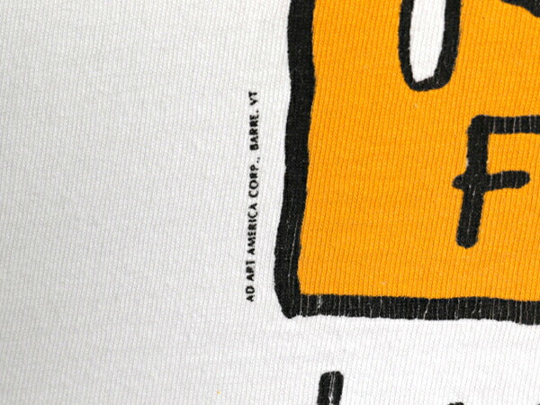 90s USA製 アート イラスト プリント Tシャツ メンズ XL オールド グラフィック ポップ スキー リゾート シングルステッチ 大きいサイズ 白