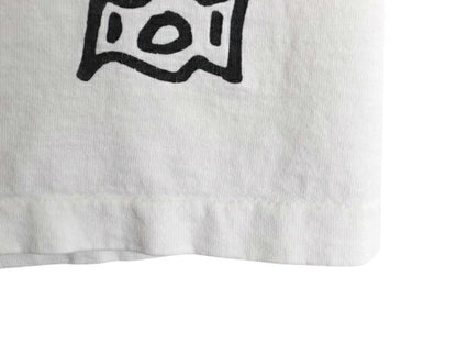90s USA製 アート イラスト プリント Tシャツ メンズ XL / オールド グラフィック 自転車 ラスタ シングルステッチ 大きいサイズ ホワイト