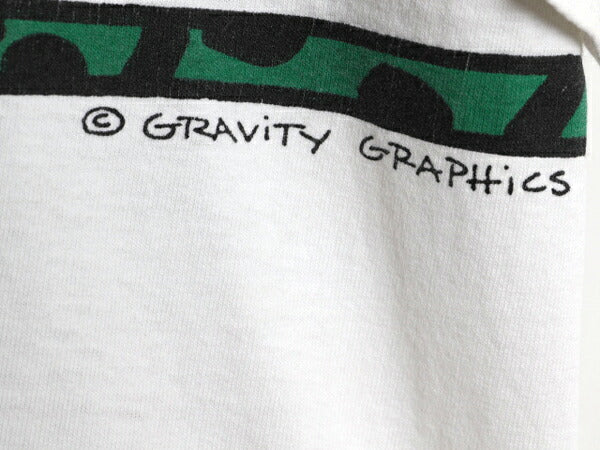 90s USA製 アート イラスト プリント Tシャツ メンズ XL / オールド グラフィック 自転車 ラスタ シングルステッチ 大きいサイズ ホワイト