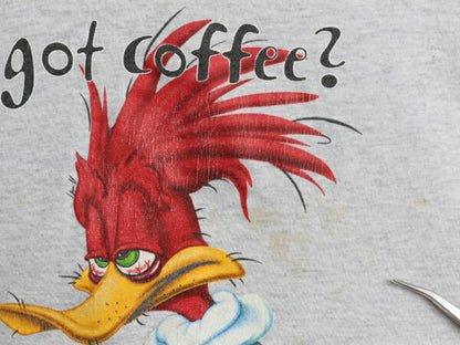 90s USA製 ウッドペッカー パロディー イラスト プリント Tシャツ メンズ レディース L / 古着 オールド キャラクター グラフィック 当時物