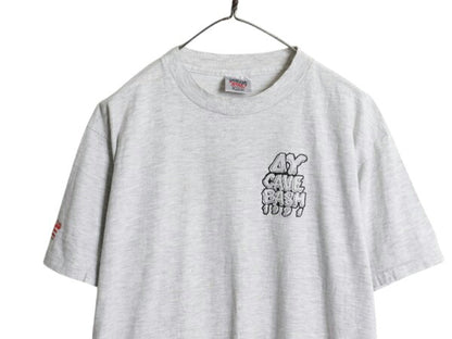90s USA製 フリントストーン キャラクター イラスト プリント Tシャツ メンズ XL オールド カレッジ アニメ パロディ グラフィック 当時物