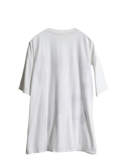 90s ベア イラスト メッセージ プリント Tシャツ メンズ レディース XL / オールド アニマル クマ グラフィック アート プリントT ホワイト