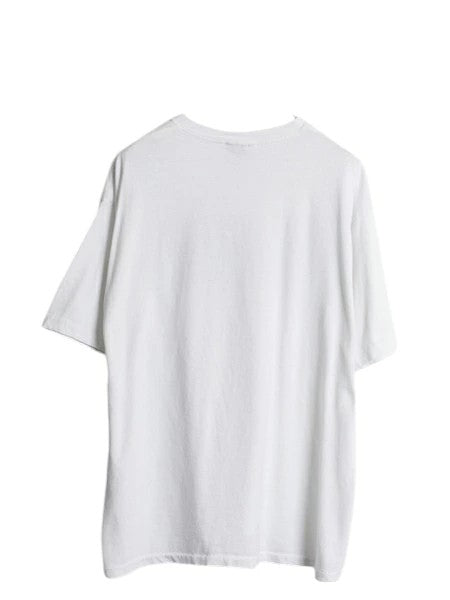 90s USA製 バナナリパブリック フォト イラスト プリント Tシャツ メンズ XL オールド 当時物 アート サファリ アウトドア 大きいサイズ 白