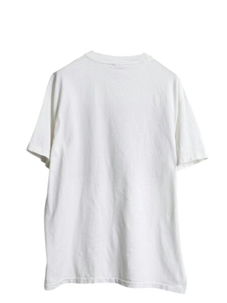90s USA製 アニマル イラスト プリント Tシャツ メンズ L 古着 オールド アート グラフィック ヘビーウェイト シングルステッチ 当時物 白