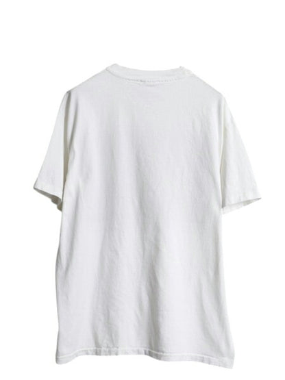 90s USA製 アニマル イラスト プリント Tシャツ メンズ L 古着 オールド アート グラフィック ヘビーウェイト シングルステッチ 当時物 白