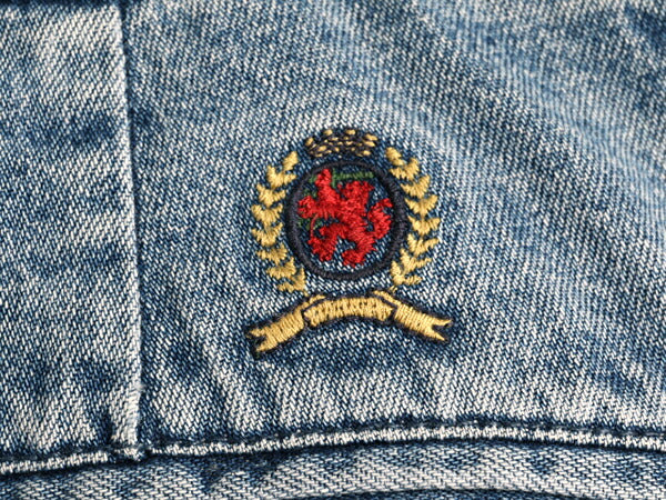 90s 00s ■ トミーヒルフィガー 2タック デニム ショートパンツ メンズ 34 / 古着 ジーパン ショーツ ハーフパンツ 短パン TOMMY HILFIGER