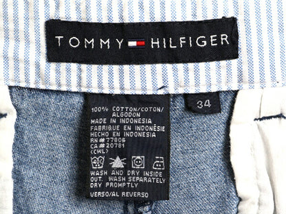 90s 00s ■ トミーヒルフィガー 2タック デニム ショートパンツ メンズ 34 / 古着 ジーパン ショーツ ハーフパンツ 短パン TOMMY HILFIGER