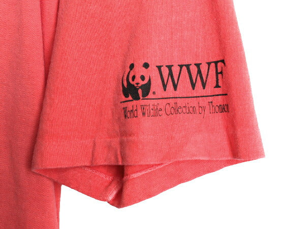 デッドストック 90s USA製 大きいサイズ XXL ■ WWF パンダ アニマル 両面 プリント 半袖 Tシャツ メンズ 2XL 新品 90年代 イラスト 動物