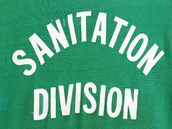 70s USA製 ラッセル 2段 プリント Tシャツ L 小さめ メンズ レディース M 程/ 古着 ヴィンテージ 金タグ 100% COTTON シングルステッチ 緑