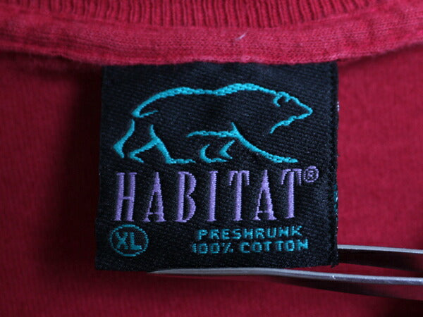 90s USA製 イーグル アート イラスト 両面 プリント Tシャツ メンズ XL / オールド アニマル グラフィック シングルステッチ 大きいサイズ
