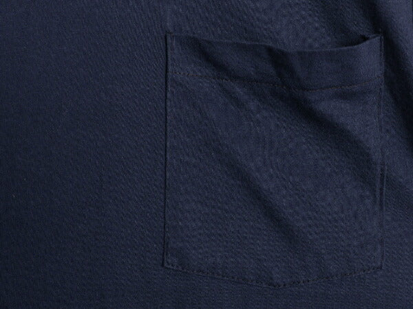 80s USA製 フルーツオブザルーム ポケット付き 無地 半袖 Tシャツ メンズ XL 小さめ L 程/ ヴィンテージ シングルステッチ ポケT 耳付き 紺