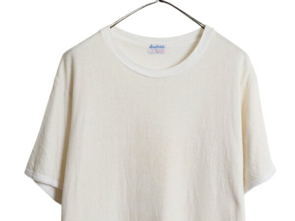 70s USA製 デュオフォールド 2レイヤー 半袖 Tシャツ メンズ XL / 古着 ヴィンテージ アンダーシャツ 無地 ナチュラル インナー カットソー
