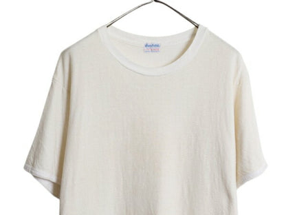 70s USA製 デュオフォールド 2レイヤー 半袖 Tシャツ メンズ XL / 古着 ヴィンテージ アンダーシャツ 無地 ナチュラル インナー カットソー