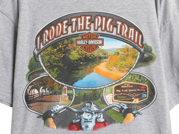 USA製 ハーレー ダビットソン 両面 プリント Tシャツ メンズ XL / 古着 オフィシャル ヘビーウェイト バイク アート イラスト グラフィック