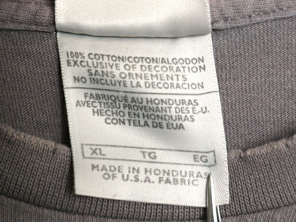 雰囲気系 00s ナイキ ビッグ スウッシュ プリント 半袖 Tシャツ メンズ XL 古着 オールド 大きいサイズ ロゴ チャコール グレー カットソー