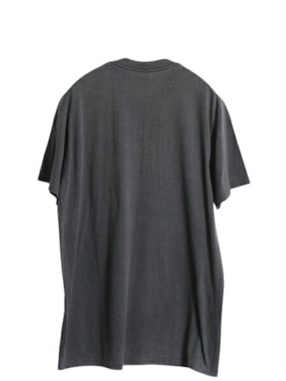 80s USA製 メッセージ プリント Tシャツ XL 小さめ メンズ L / 古着 ヴィンテージ シングルステッチ 半袖Tシャツ カットソー モノトーン 黒