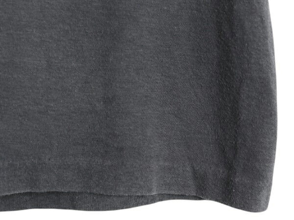 80s USA製 メッセージ プリント Tシャツ XL 小さめ メンズ L / 古着 ヴィンテージ シングルステッチ 半袖Tシャツ カットソー モノトーン 黒