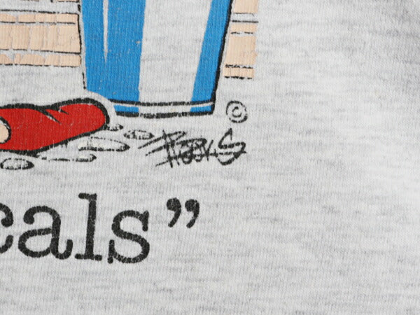 90s USA製 ジョーク イラスト プリント Tシャツ メンズ L / オールド グラフィック アート シングルステッチ ヘビーウェイト キャラクター