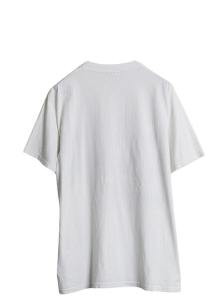 90s USA製 ジョーク キャラクター イラスト プリント Tシャツ メンズ L 古着 オールド エルビス プレスリー グラフィック アート サンタ 白