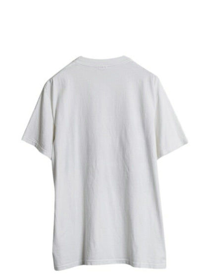 90s USA製 ジョーク キャラクター イラスト プリント Tシャツ メンズ L 古着 オールド エルビス プレスリー グラフィック アート サンタ 白