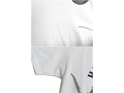 ハーレー ダビットソン 両面 プリント Tシャツ メンズ L 古着 オフィシャル ヘビーウェイト バイク イラスト グラフィック アート ロゴ 白