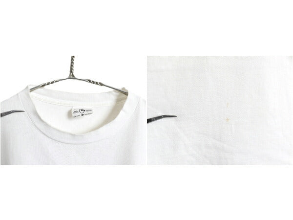90s USA製 フィッシュ アート イラスト プリント Tシャツ メンズ XL / オールド グラフィック アニマル シングルステッチ 大きいサイズ 白