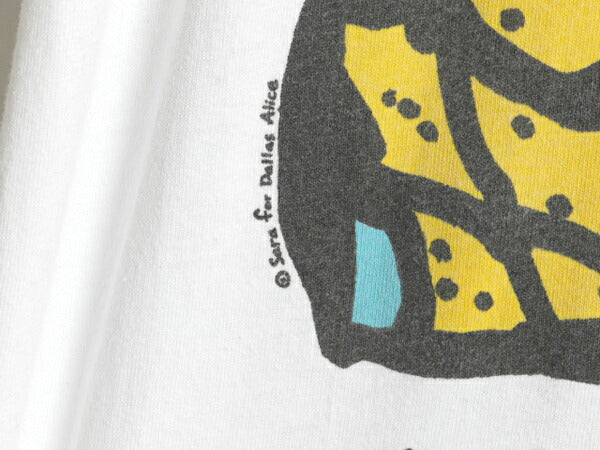 90s USA製 タツノオトシゴ アート イラスト 両面 プリント Tシャツ メンズ XL 古着 アニマル グラフィック シングルステッチ 大きいサイズ