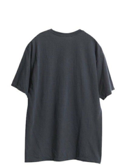 00s アイアンメイデン イラスト プリント Tシャツ メンズ M 古着 オールド グラフィック バンド メタル ロック スカル ヘビーウェイト 黒