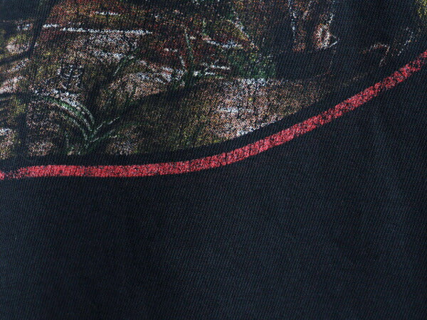 00s アイアンメイデン イラスト プリント Tシャツ メンズ M 古着 オールド グラフィック バンド メタル ロック スカル ヘビーウェイト 黒