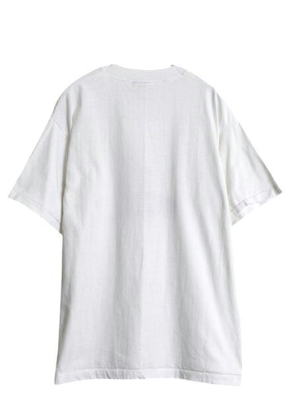 90s ドッグ アート イラスト プリント Tシャツ メンズ レディース L 古着 アニマル 犬 グラフィック シングルステッチ カットソー ホワイト