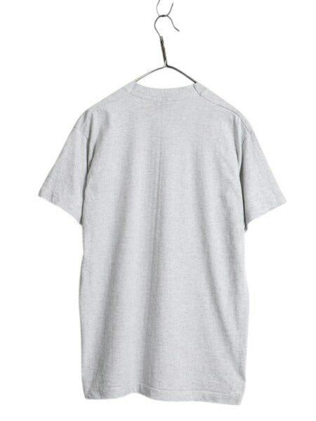 90s USA製 ブタ ジョーク イラスト プリント Tシャツ メンズ L 古着 オールド グラフィック アニマル シングルステッチ カットソー グレー