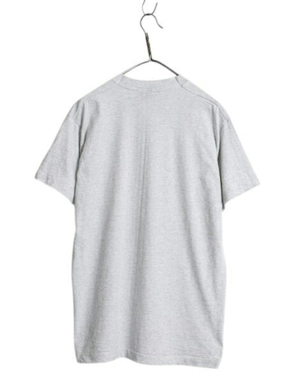 90s USA製 ブタ ジョーク イラスト プリント Tシャツ メンズ L 古着 オールド グラフィック アニマル シングルステッチ カットソー グレー