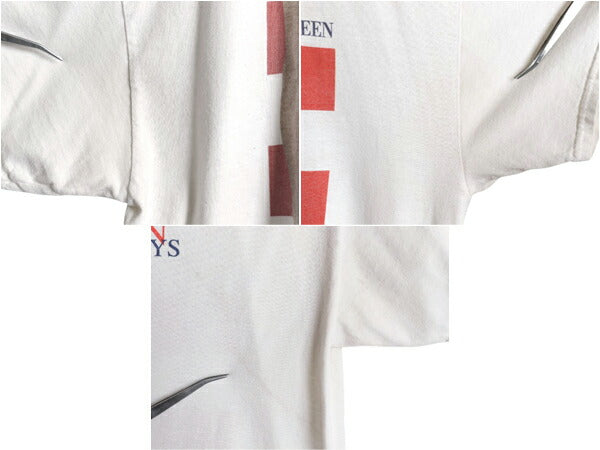 ブルーススプリングスティーン イラスト プリント Tシャツ メンズ XL 程/ 古着 ロック バンド グラフィック オフィシャル 大きいサイズ 白