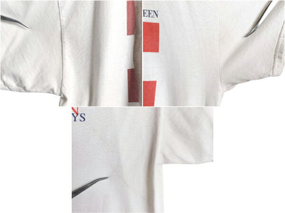 ブルーススプリングスティーン イラスト プリント Tシャツ メンズ XL 程/ 古着 ロック バンド グラフィック オフィシャル 大きいサイズ 白