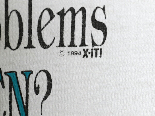 90s メッセージ ジョーク プリント Tシャツ メンズ レディース L 小さめ M 程 古着 オールド グラフィック シングルステッチ カットソー 白