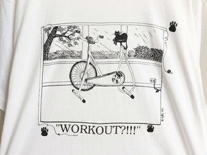 90s USA製 ネコ アート イラスト プリント Tシャツ メンズ XL オールド アニマル メッセージ グラフィック シングルステッチ 大きいサイズ