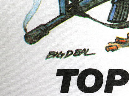 80s USA製 USMC ジョーク キャラクター イラスト プリント Tシャツ メンズ L ヴィンテージ ミリタリー ムービー パロディ シングルステッチ