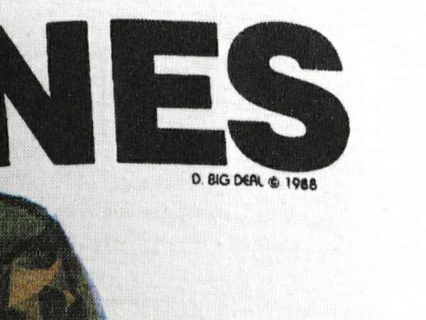 80s USA製 USMC ジョーク キャラクター イラスト プリント Tシャツ メンズ L ヴィンテージ ミリタリー ムービー パロディ シングルステッチ