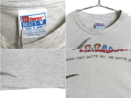 90s USA製 イヌ メッセージ イラスト プリント Tシャツ メンズ XL オールド アニマル キャラクター シングルステッチ 大きいサイズ 企業物