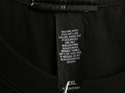 ハーレー ダビットソン 両面 プリント Tシャツ メンズ XXL / オフィシャル ヘビーウェイト バイク イラスト グラフィック 黒 大きいサイズ
