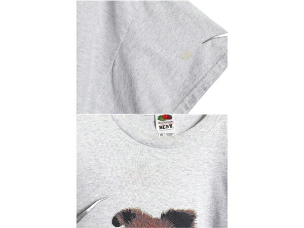 00s ドッグ アート イラスト プリント Tシャツ メンズ 2XL オールド アニマル 犬 キャラクター グラフィック 大きいサイズ ヘビーウェイト