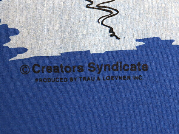 90s USA製 ジョーク キャラクター イラスト プリント Tシャツ メンズ M 古着 オールド グラフィック フィッシング シングルステッチ アート