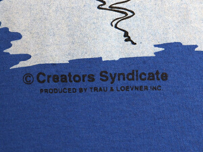 90s USA製 ジョーク キャラクター イラスト プリント Tシャツ メンズ M 古着 オールド グラフィック フィッシング シングルステッチ アート