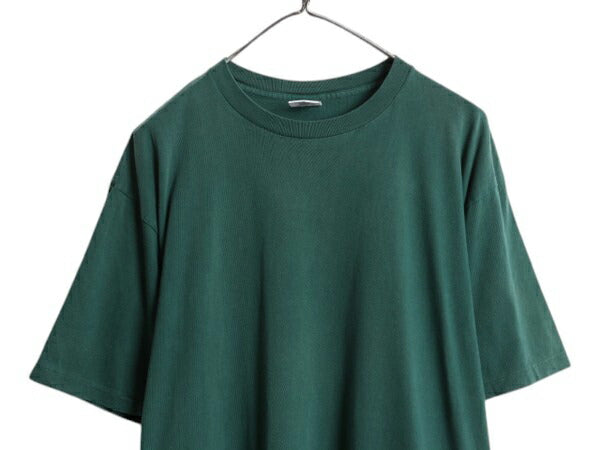 90s USA製 オールド ギャップ 無地 半袖 Tシャツ メンズ L / 古着 旧タグ 当時物 ヘビーウェイト コットン シングルステッチ シンプル 緑
