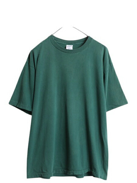 90s USA製 オールド ギャップ 無地 半袖 Tシャツ メンズ L / 古着 旧タグ 当時物 ヘビーウェイト コットン シングルステッチ シンプル 緑