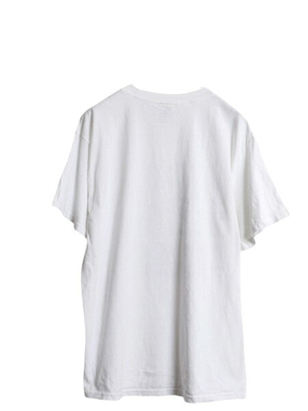 00s おっぱい イラスト プリント Tシャツ メンズ L / オールド エロ 下ネタ ジョーク アート グラフィック キャラクター ヘビーウェイト 白