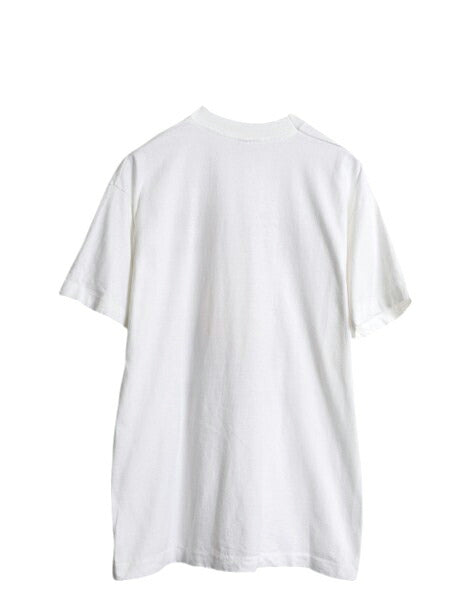 90s USA製 企業 キャラクター イラスト プリント Tシャツ メンズ L / オールド ダック アニマル グラフィック シングルステッチ 当時物 白