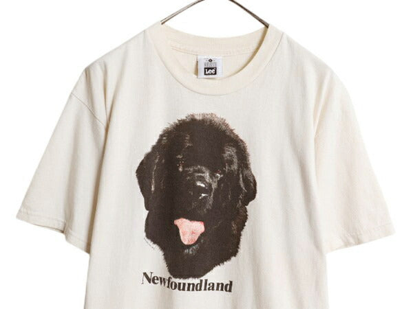 90s USA製 ドッグ アート イラスト プリント Tシャツ メンズ レディース L 古着 アニマル 犬 グラフィック ヘビーウェイト キャラクター