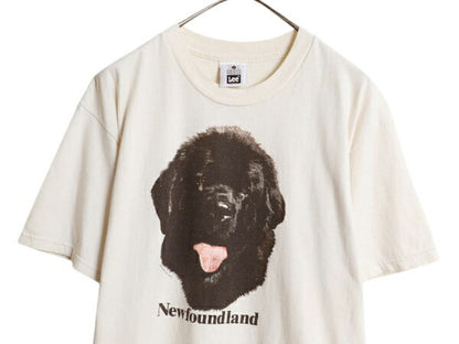 90s USA製 ドッグ アート イラスト プリント Tシャツ メンズ レディース L 古着 アニマル 犬 グラフィック ヘビーウェイト キャラクター